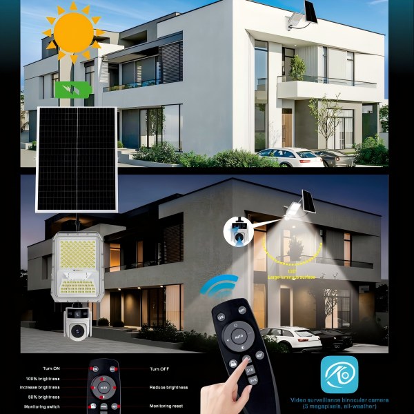 Солнечный прожектор с камерой0202