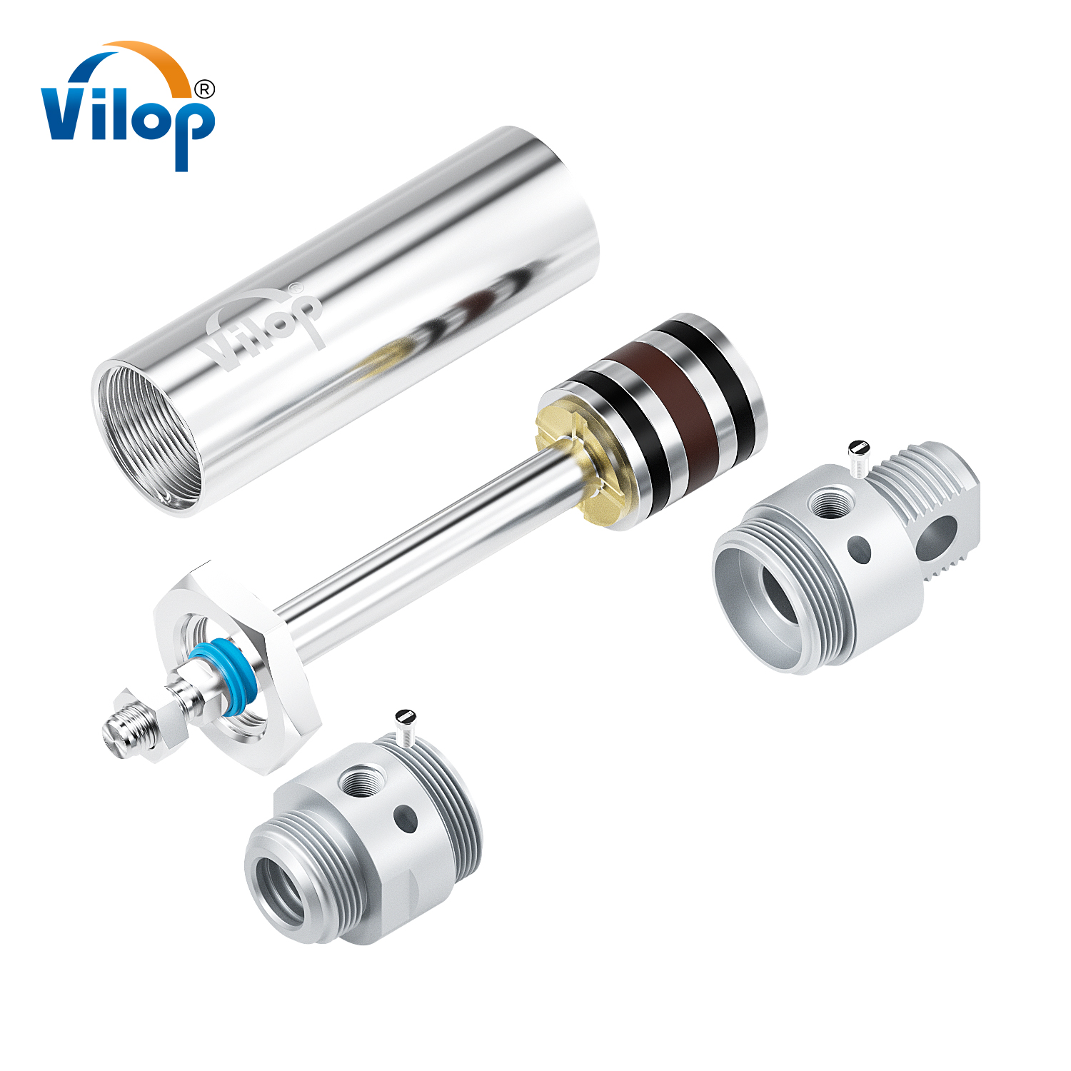MAC Series Mini Pneumatic Cylinder Aluminum Alloy Double Acting Pneumatic Linear Actuator Pneumatic Parts