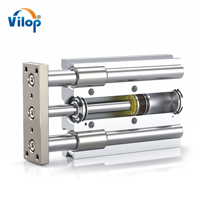 MGPM/MGPL 12 Compact Tri-Rod Pneumatic Air Cylinder New Double-Acting Stainless Steel Industrial Part