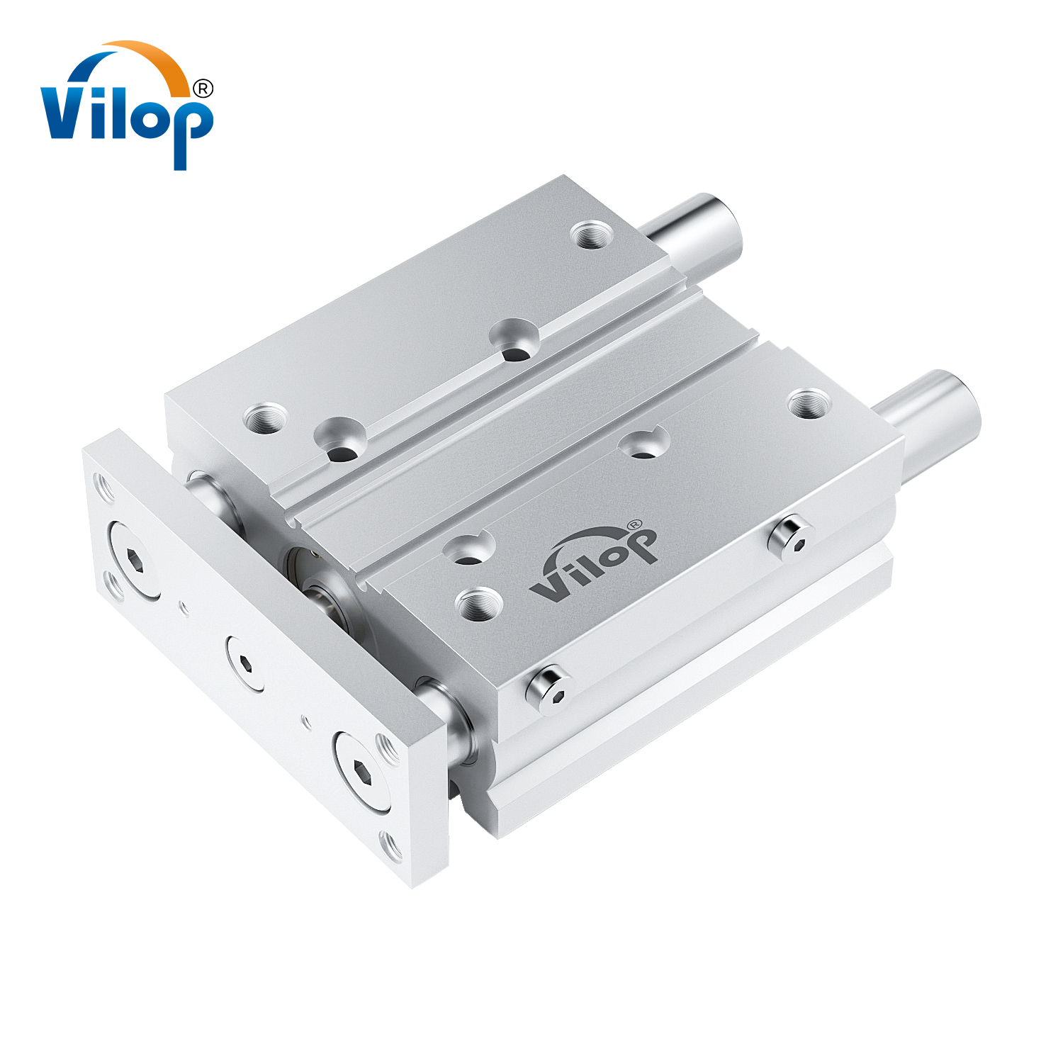 CXSM 10 Bore Dual Rod Guide Cylinder 32mm Bore 6mm Guide Piston Pneumatic Power CXSW Dual Rod Cylinder Double Action Used