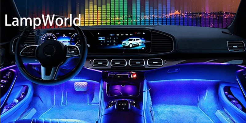Logo ŠKODA Red LED Ambient Lighting Strips For ŠKODA Interior - 12V, Easy  Fit, Customizable Mood Lighting Fiber Optic Lights