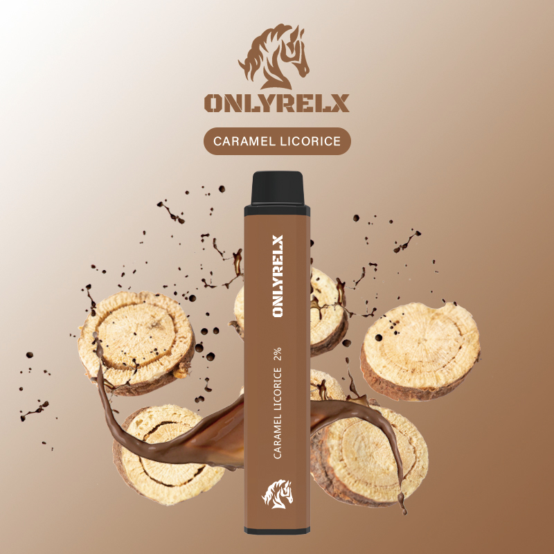 Onlyrelx LUX3000 Caramel Licorice Disposable Electronic Cigarette