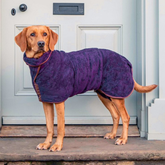 Novas roupas personalizadas para c&atilde;es, pijamas, roup&otilde;es de banho, toalhas de secagem (12)