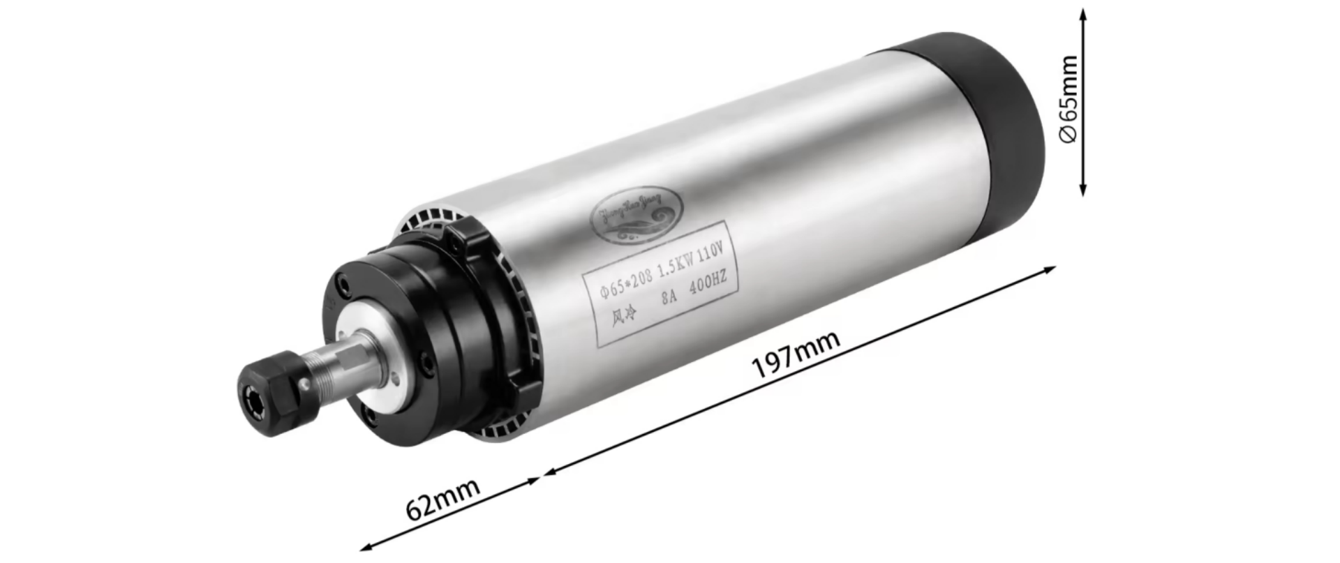 Moteur de broche refroidi à l'air 1