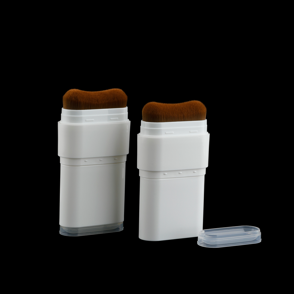 20gm Vazio Twist-up Rotativo Escova Bastão Contêiner Sólido Fragrância Creme Protetor Solar Vermelho Bastão Contêiner Desodorante De Longa Duração