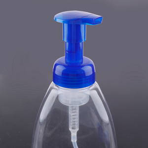 Moda Colorido Muestra gratis Impresión personalizada Resorte incorporado Plástico Transparencia Biodegradable 40/400 Dosificación 0.8cc / 1.6cc Dispensador de jabón de espuma Bomba de botella