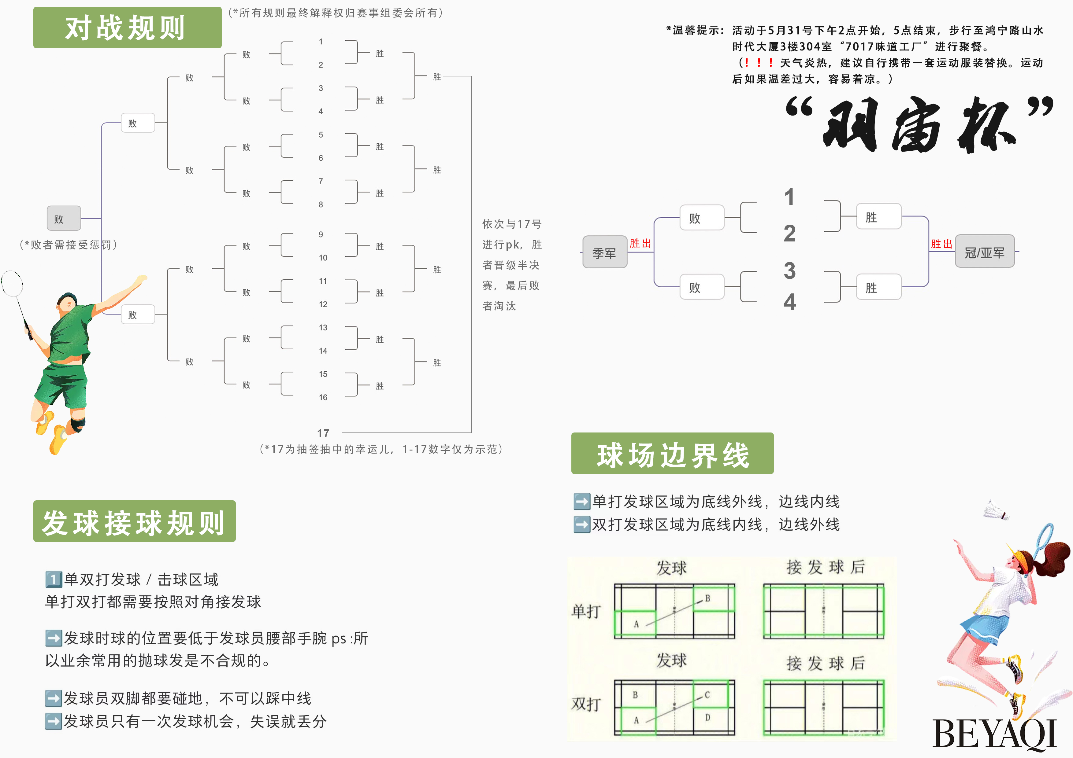 juego de b&aacute;dminton
