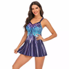 Swimsuits boireannaich Tankini le shorts