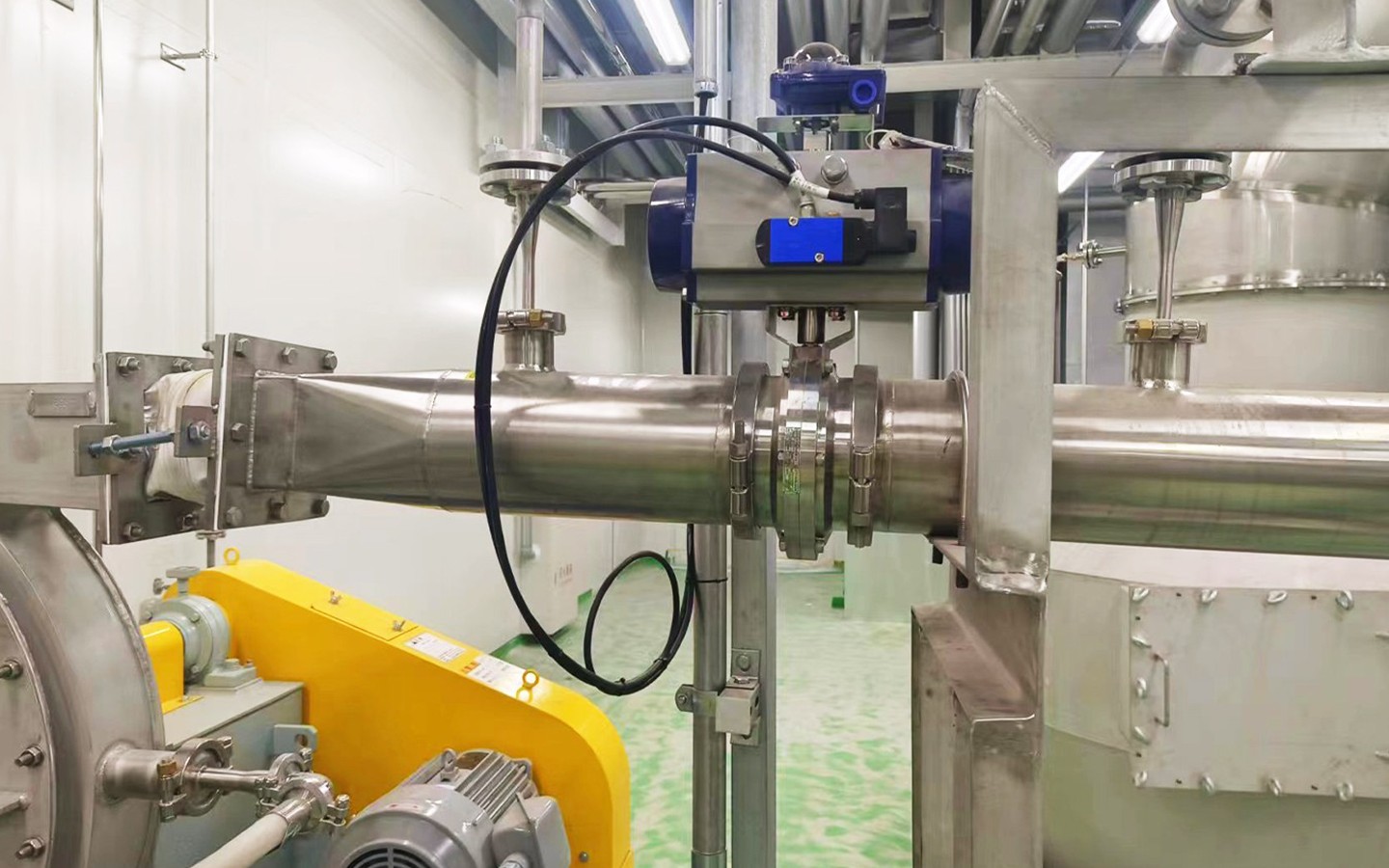 Konzentrische Absperrklappe mit Flansch f&uuml;r die Pharmaindustrie