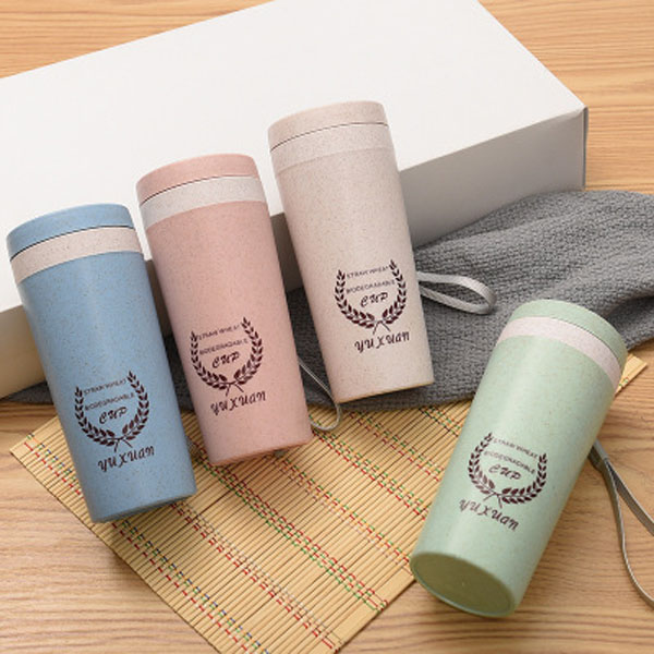HOT Travel Mug Office Coffee Tea Wheat Straw Fiber Vacuum Bottle Buy