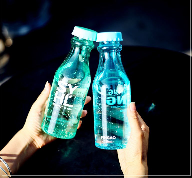 500ml BPA free milk shape clear plastic water bottles Buy plastic