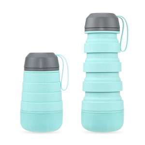 Amazon Hot selling FDA Approved Food-Grade Silicone water bottle 