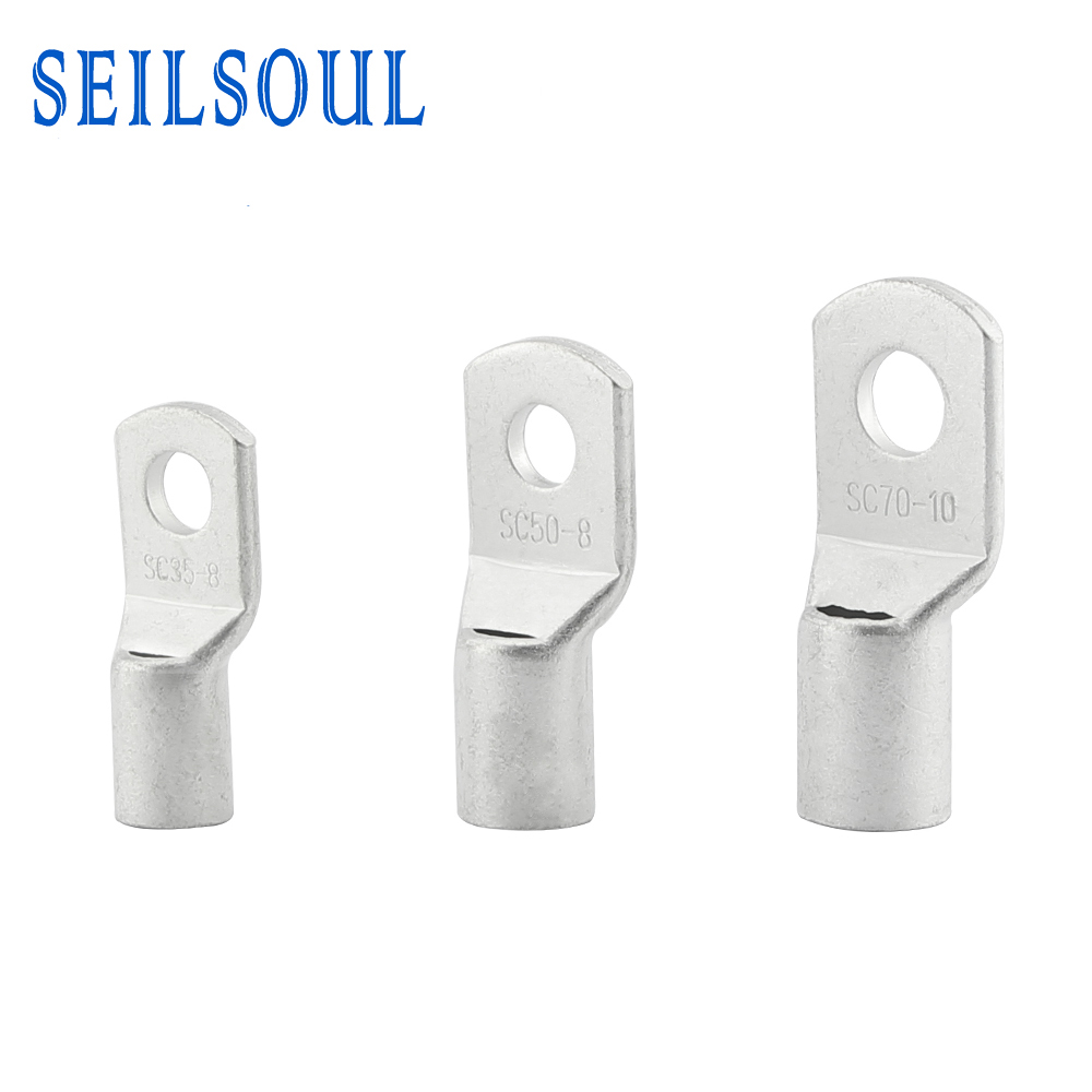 Copper Tube Terminals SC Cable Lug Automotive Terminals Non-Insulated Cable Connectors Terminal - L-SC