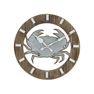 Hot Selling New Design Custom Logo Printed Islamic Creative Vintage Rustic Tuscan Style Wooden Wall Clock