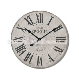 Oem Production Decorative Antique MDF Parts Wall Clock