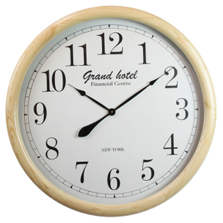 Indoor Number Premium Background Design Wall Clock Wood Modern