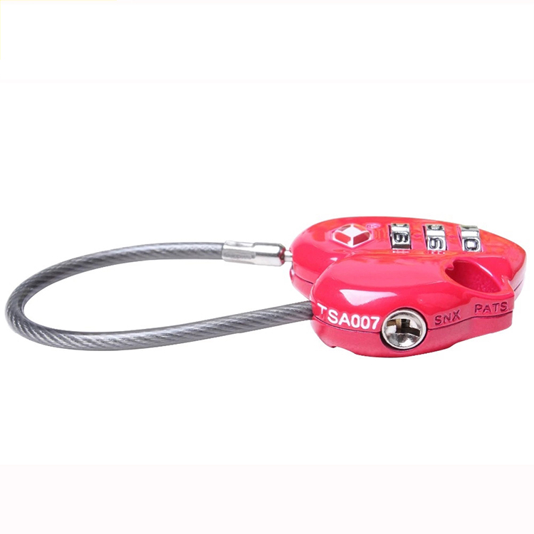 13325 Love Heart Shaped 3 Digit TSA Combination Luggage Lock