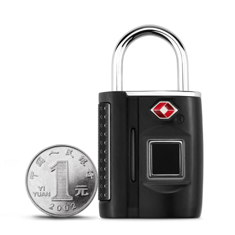 16338 Outdoor Security Portable Smart Fingerprint Padlock TSA Fingerprint Lock for Luggage 