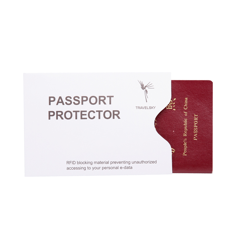 13590 Specially-lined RFID Paper Passport Sleeve 