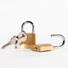 13000BR Simple Brass Padlock with 3 Keys