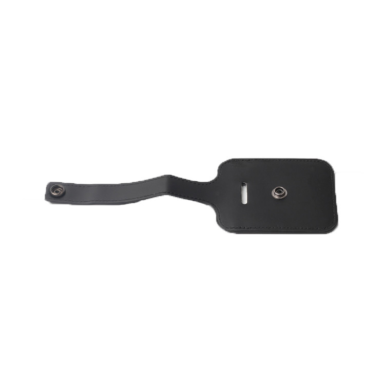 Black PU Luggage Tag 