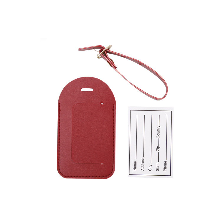 13010 Portable PU Luggage Tag 