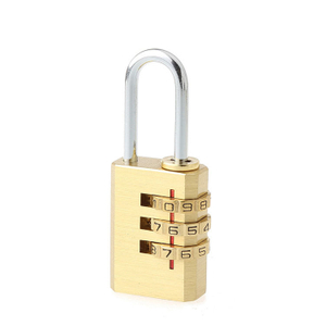 13001 3 Digital Combination Luggage Brass Lock