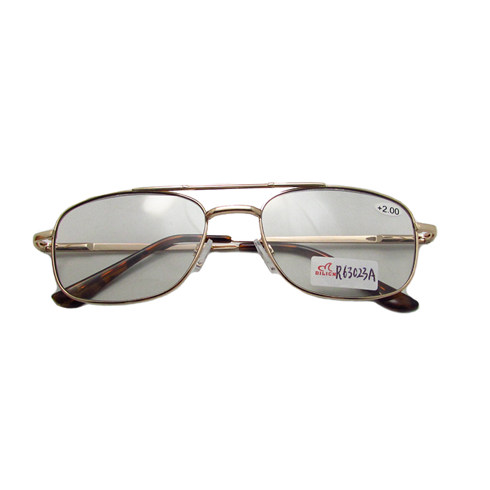 High quality photochromic metal reading glasses sunglasses 