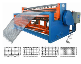 Semi automatic crimped wire mesh machine