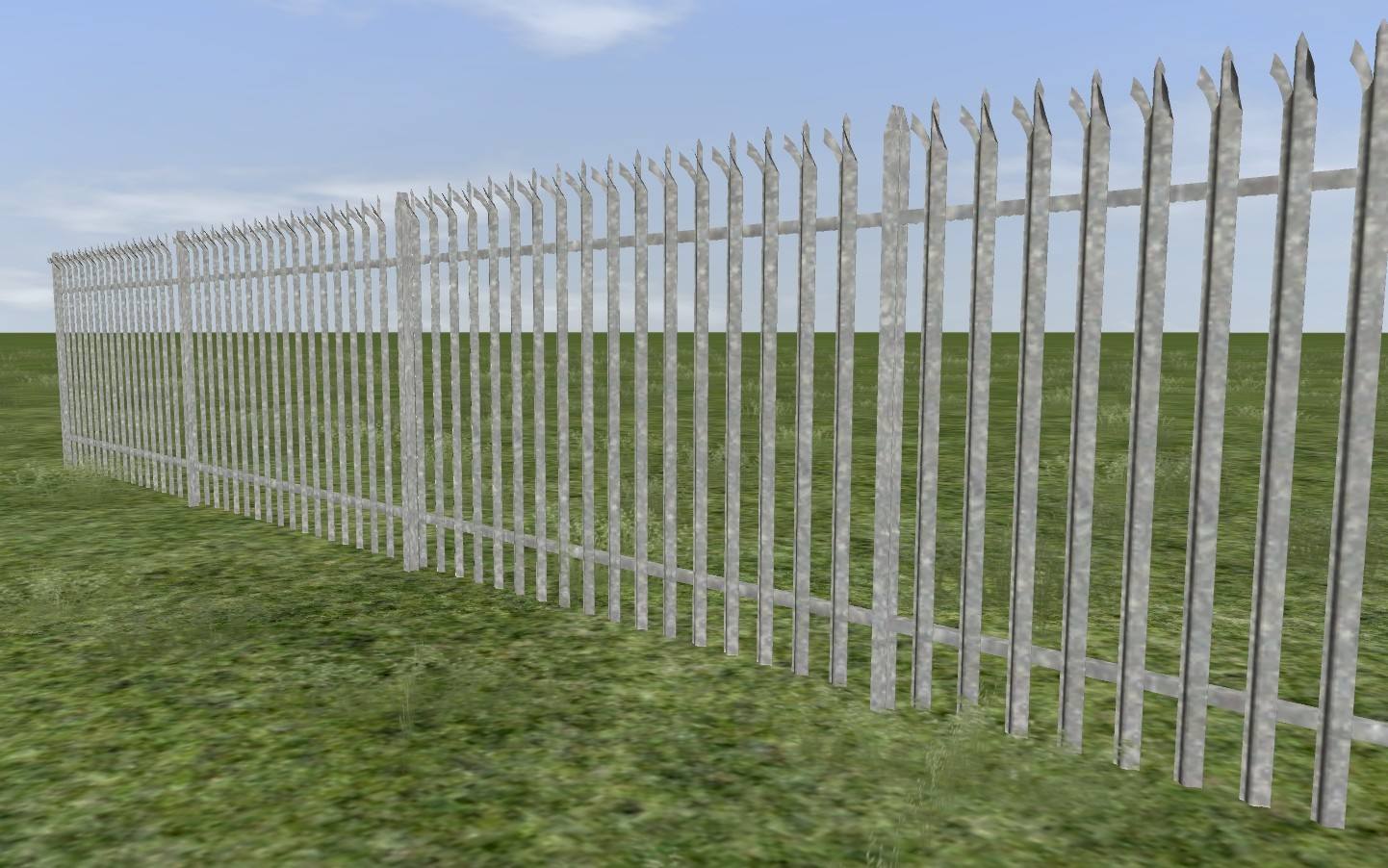 Galvanised Steel fence