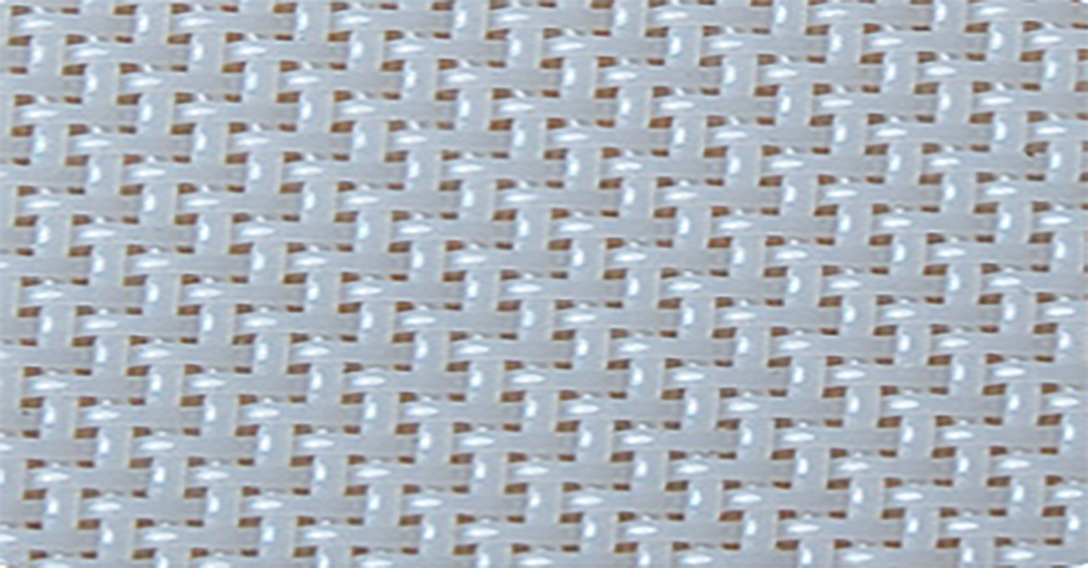 The White Plain Weave Linear Screen Fabric