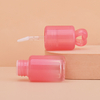 Tubo tamaño pequeño rosado transparente cuadrado personalizado del lustre del labio de la forma del corazón 3ml