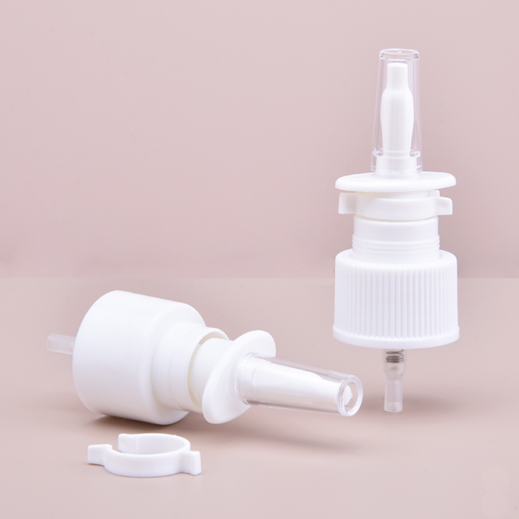 White Plastic Mist Sprayer for HDPE Bottle, Fine Nano Mist Sprayer for Nasal Spray, Unique Size 17/415 Nasal Sprayer Head 