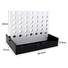 Wooden 4 in A Row Board Games Line Up Connect 4 Games for Travel Board Games Foldable Classic Family Fun Toy for Kids and Adults