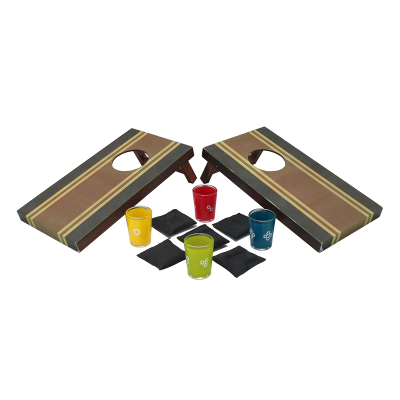  Classics Micro Bean Bag Toss: Travel Sized, (10.2" x 5.5" Boards) Mini Cornhole Game Set。
