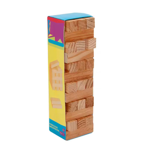Tumbling Tower Kids Game Ages 6 and Up with Wood frame ,Wooden Blocks Stacking。
