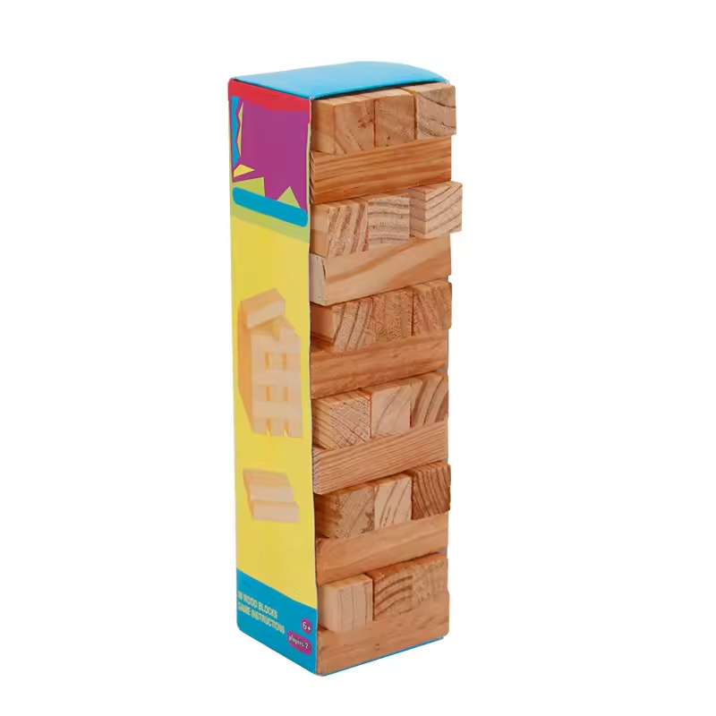  Tumbling Tower Kids Game Ages 6 and Up with Wood frame ,Wooden Blocks Stacking.