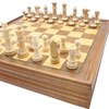 15 inch Wooden Chess Board Game Set with Drawer Classic Portable Travel Chess Set
