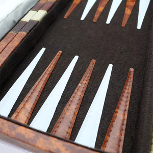 11" Backgammon Set Travel Backgammon Sets for Adults Small Size Classic Backgammon Board Game Case.