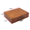 Shut The Box Dice Game Wooden Board Table Math Game with Lid 6 Dice Gift Package Classic Board Game 12 Numbers