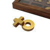  Golden Xs and Os Foldable Travel Set Custom Wooden Board Games XO game Tic Tac Toe Game Set。.
