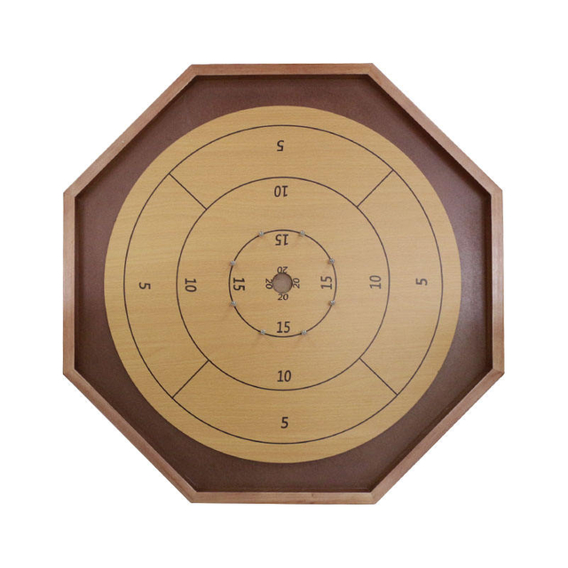  Wooden Circle Crokinole Tournament Size Boards Or Discs with Carry Case Standard Size.