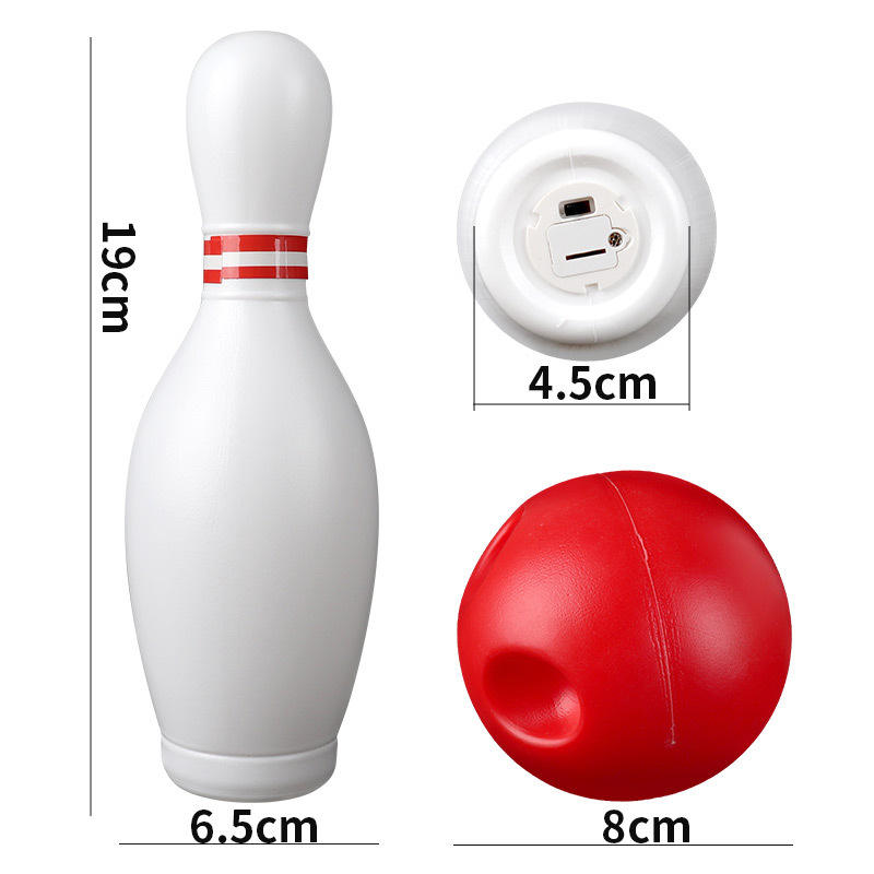 Educational Birthday Gifts for Boys Girls Ages Includes 10 Plastic Pins 2 Balls Toddler Indoor Outdoor Bowling Games Set.