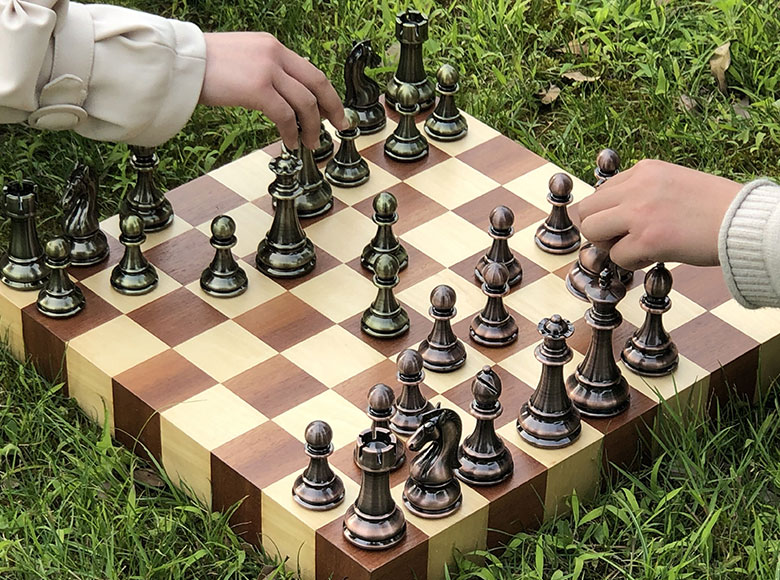 wooden chess set