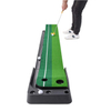 Wood Golf Putting Green Mat with Auto Ball Return System Mini Golf Game Practice Equipment and Golf Gifts for Men Home Office Backyard Indoor Outdoor