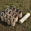 Molkky - Wooden Pin & Skittles Game - Outdoor Fun - For Beach - Park - Picnic - Playground - Classic Family Garden Game from Tactic