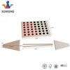 Giant Wooden 4 in A Row Game Assembly with Storage Bag, Huge 4 Connect in A Row Family Game Fun for Adults And Kids 