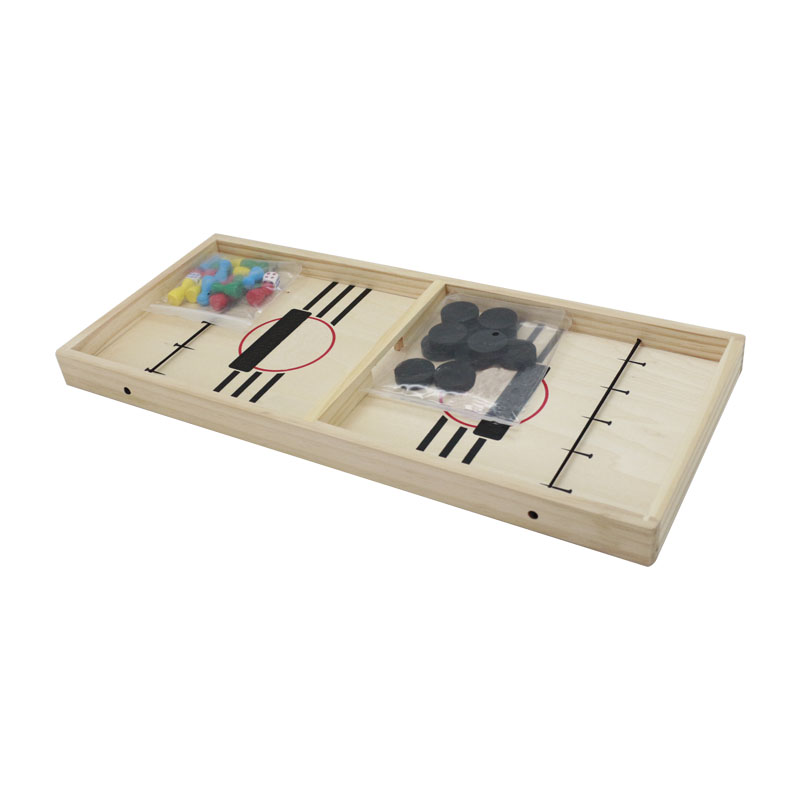 Popular Game 2 in 1 Fast Sling Puck Game & Ludo Game Set 2021 Fast Sling Shot Wooden Board Game