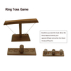 Ring Toss Game Hooks Ring Toss with Shot Ladder Bundle Wooden Hook And Ring Toss Tailgating Game Set