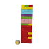 Wooden Board Game Tumbling Tower and Domino 2 games in 1 set with Animal Patterns for kids and Preschool